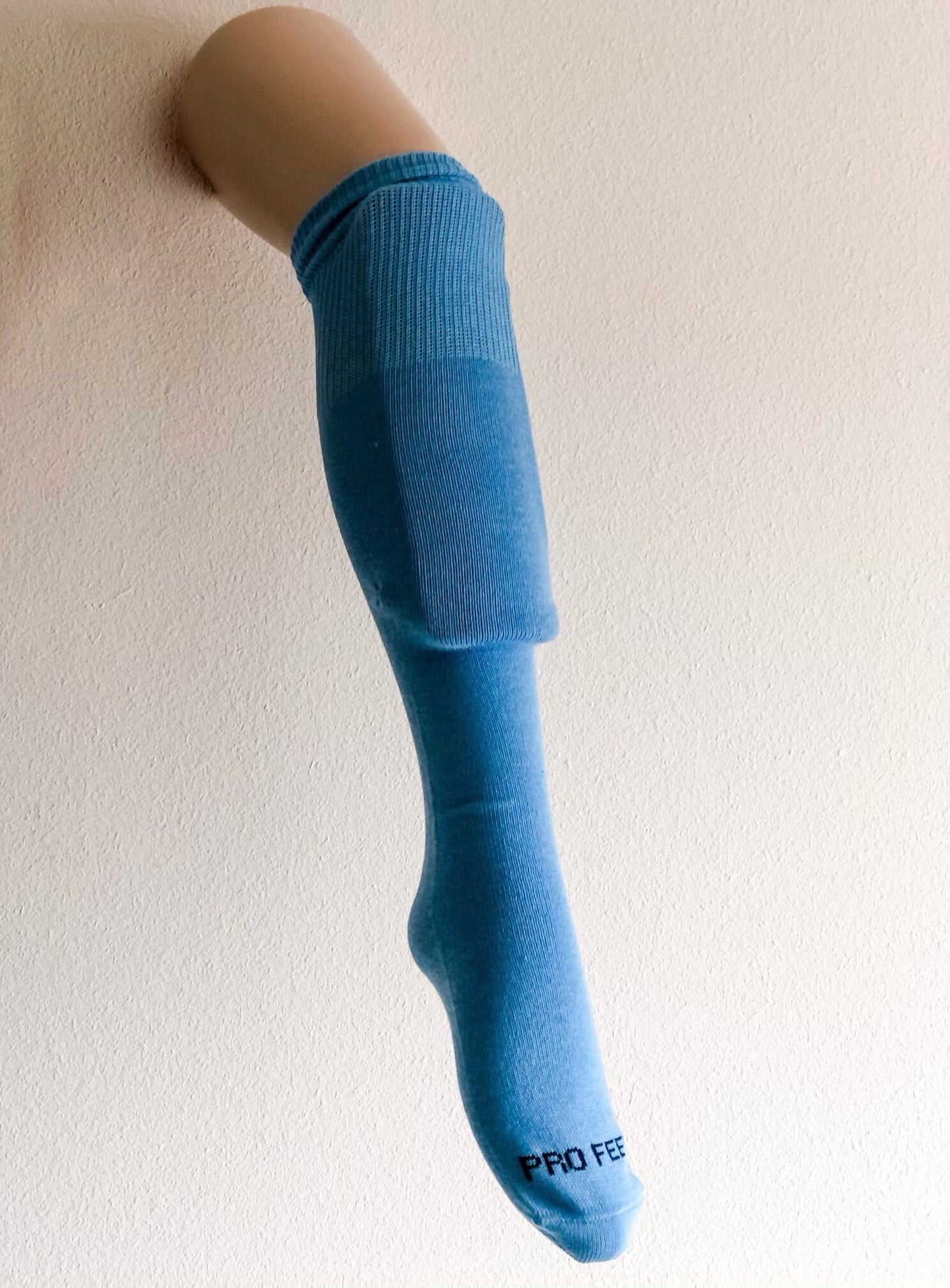 SHIN GUARD SOCKS- LIGHT BLUE